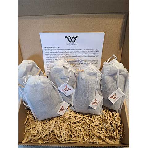 worm tea bags